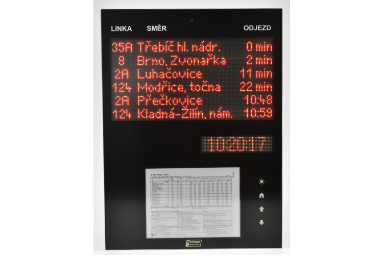 ELP 91x - označník s E-ink a LED panelem