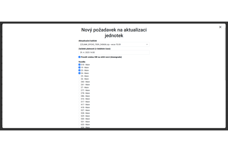 KS-BOS - SW pro kamery ve vozidlech