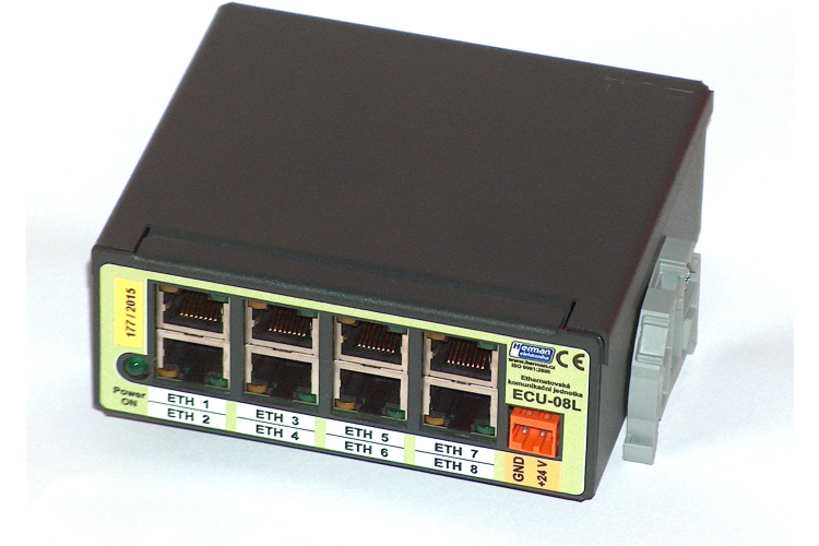 Neřízený přepínač sběrnice ethernet ECU-08L