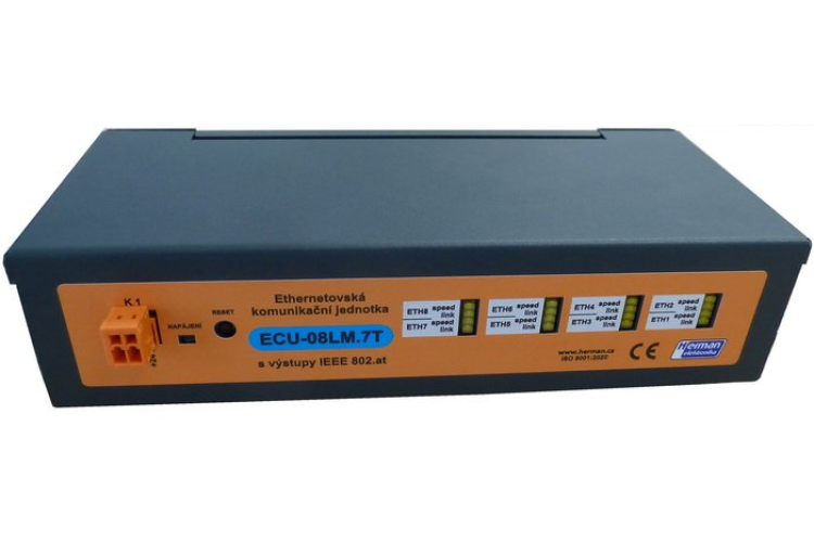Neřízený přepínač sběrnice ethernet ECU 08LM.7T