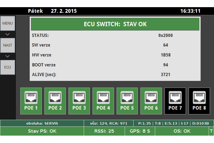 Ethernetový přepínač ECU-08P0
