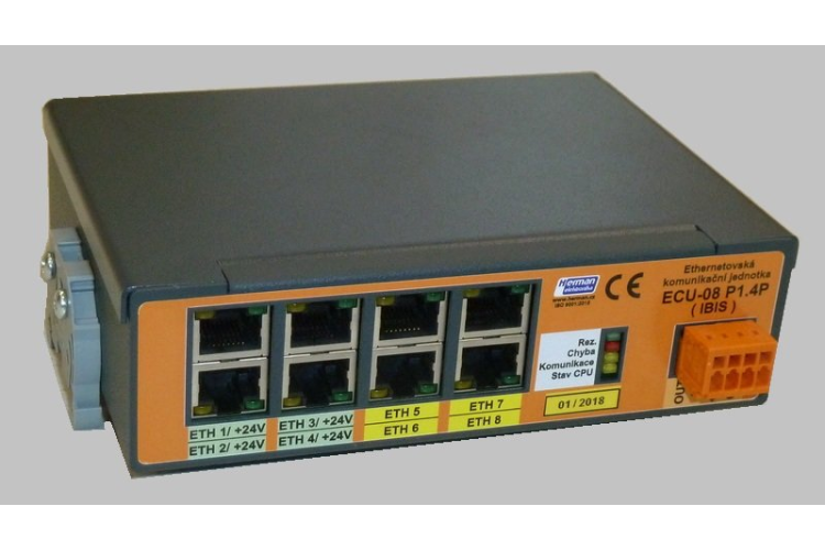 Ethernetový přepínač ECU-08P1