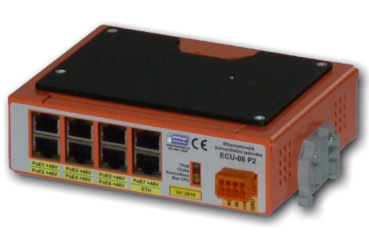 Ethernetový přepínač ECU-08P2