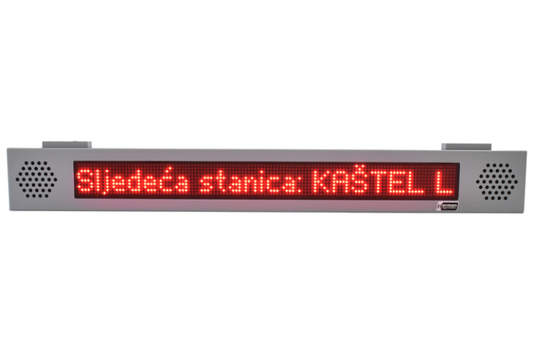 Vitřní LED panel, jednořádkový – VLP 10 × 12x