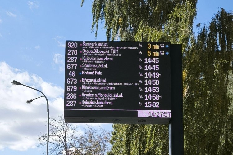 Chytré zastávky pro pohodlnější cestování